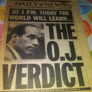 NY Daily News OJ Simpson Verdict